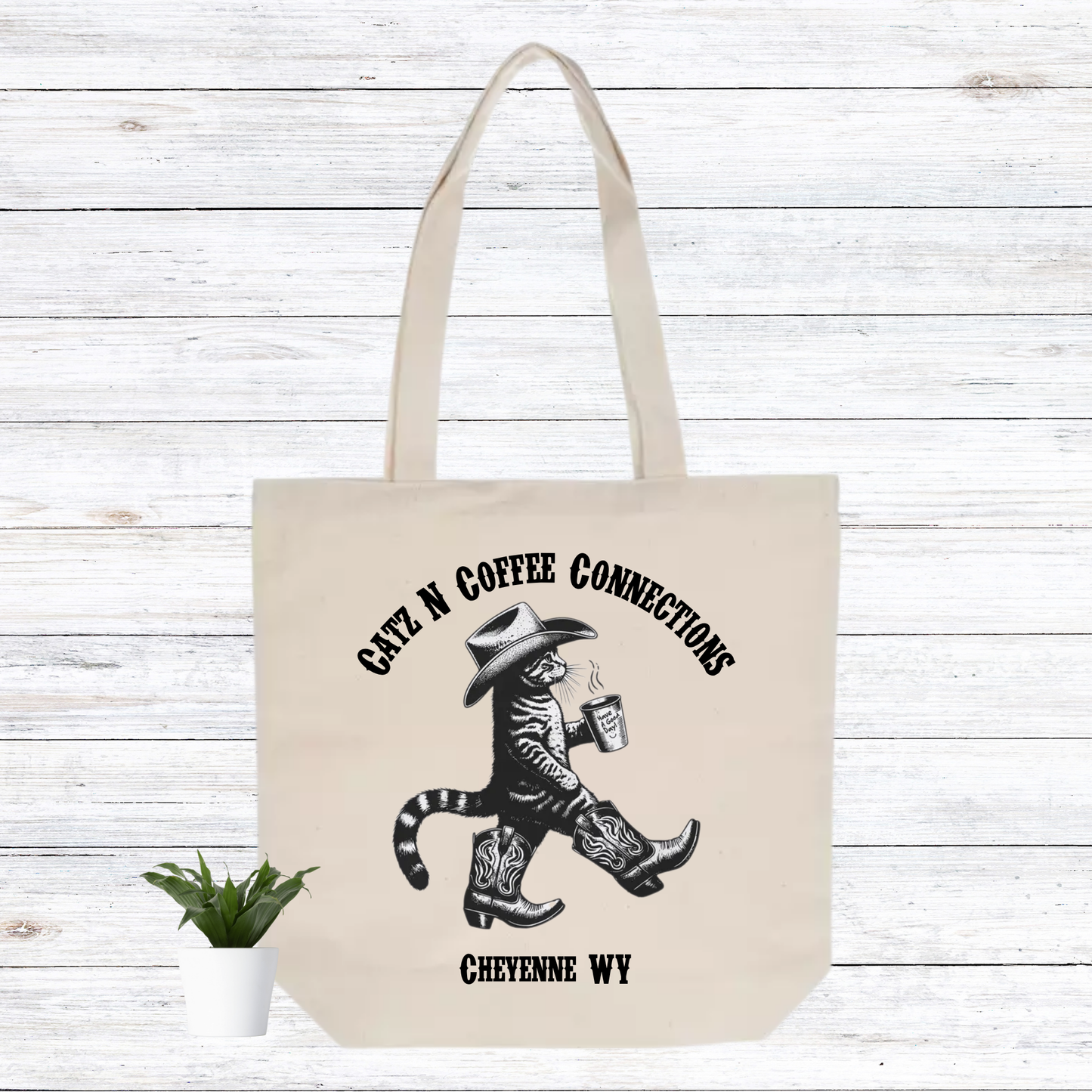 Cowboy Cat Tote