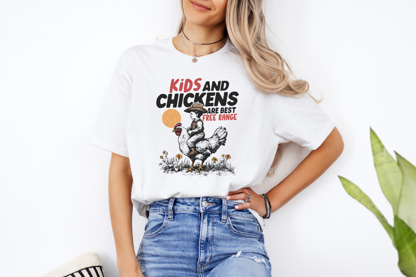 Kids and Chickens - Various Colors Available