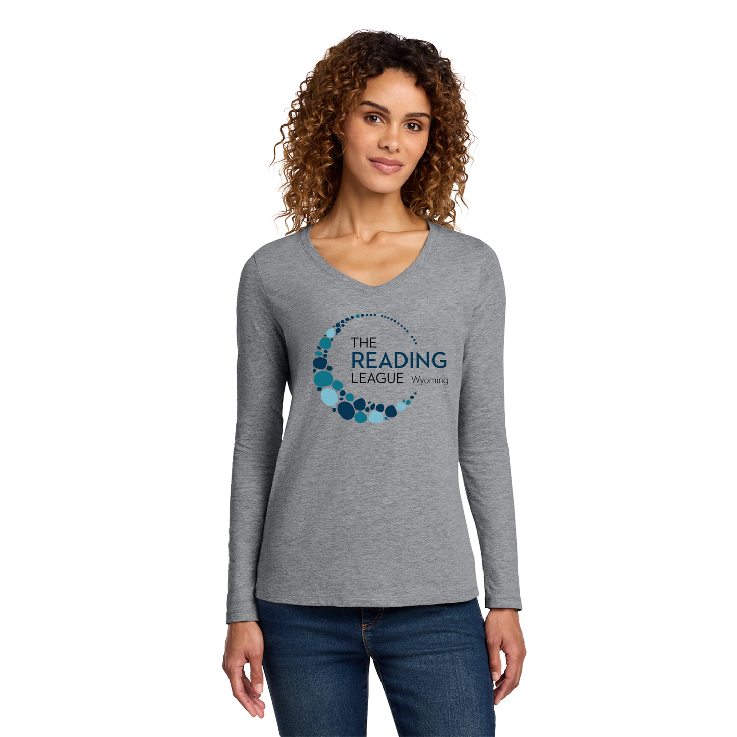 Port & Co Womens Long Sleeve Fan Favorite V-Neck Tee
