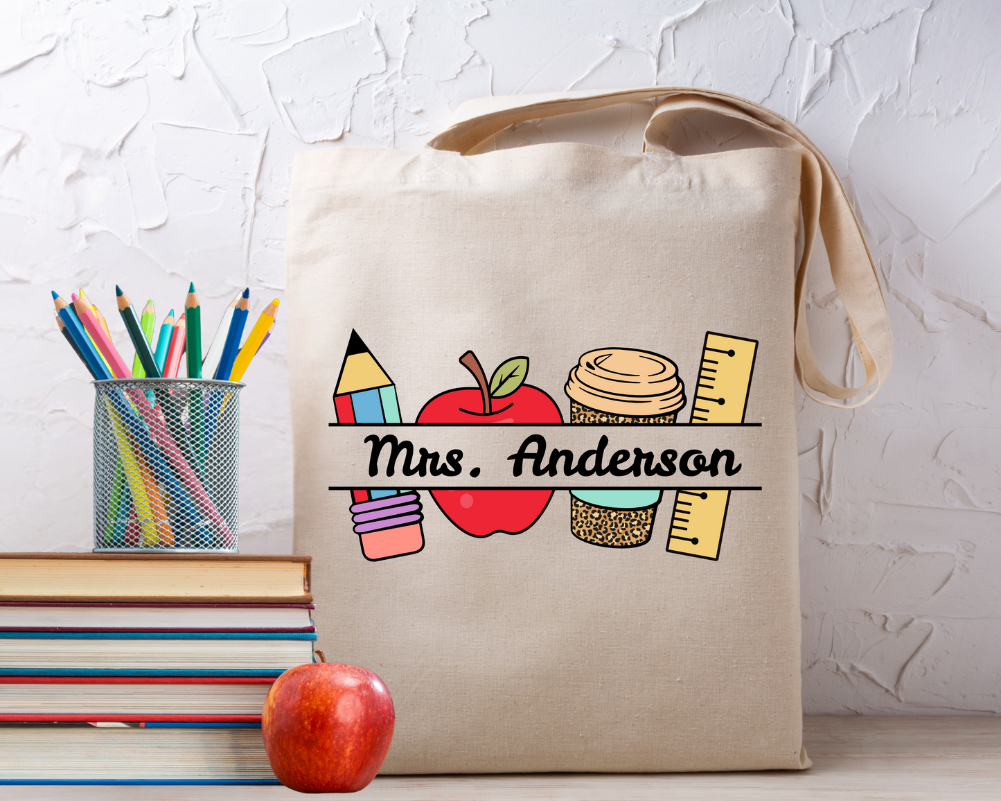 Teach, Sip, Repeat Tote