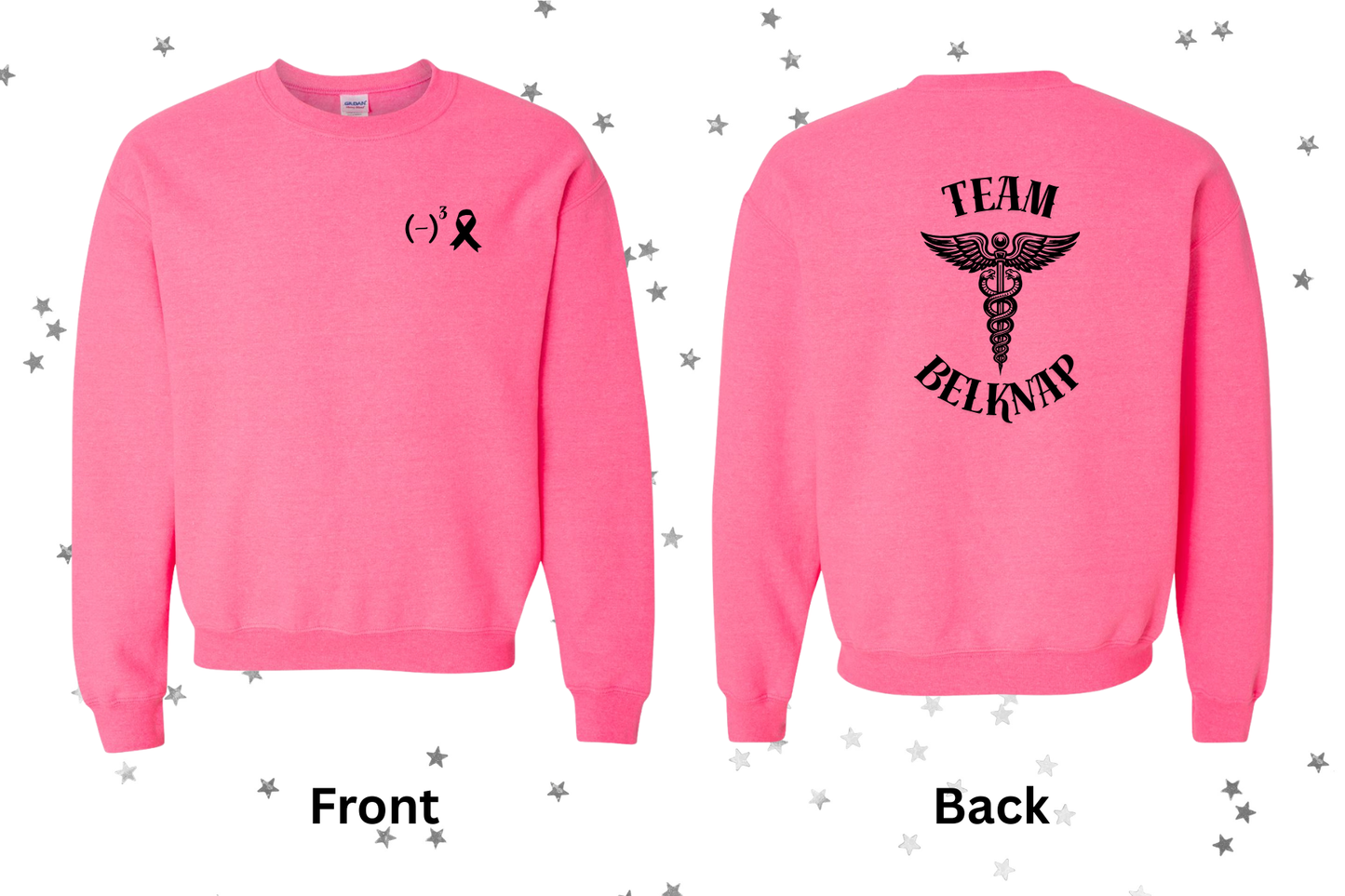 Team Belknap - Crewneck Sweatshirt Pink