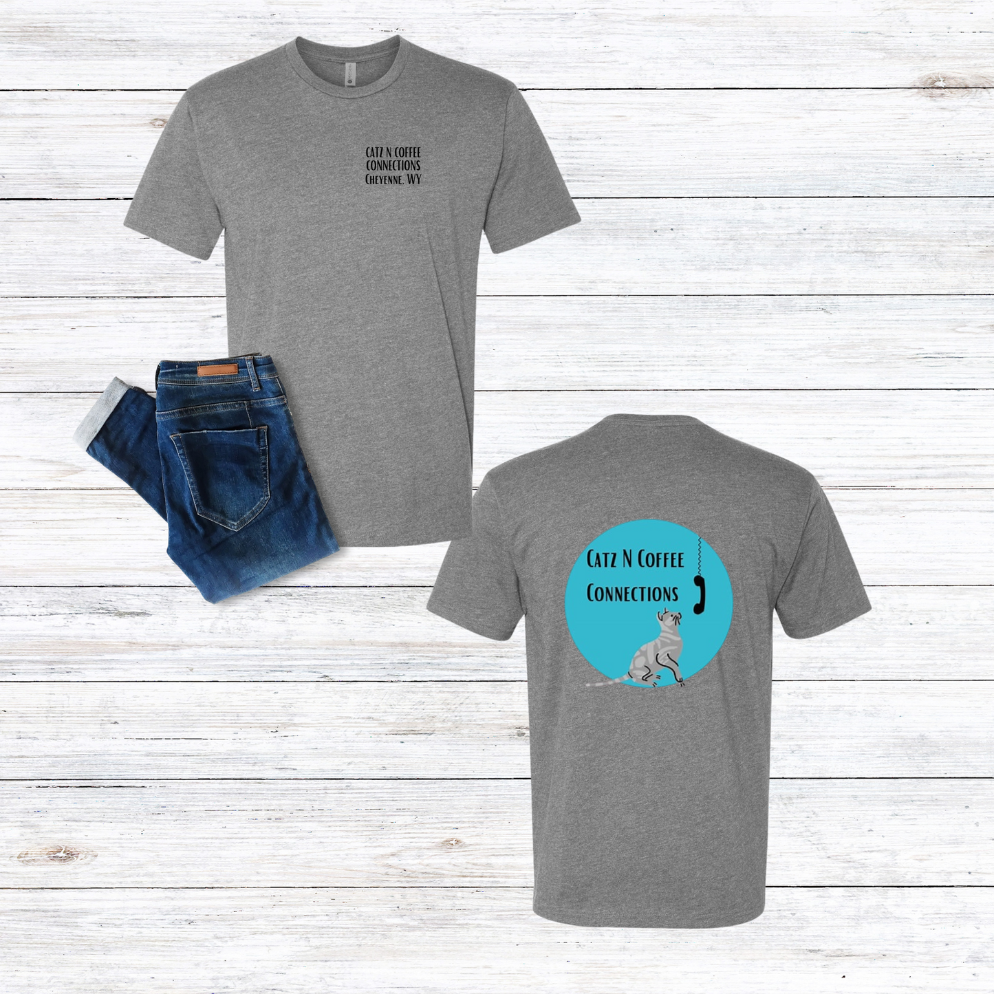 Catz N Coffee Logo Tee