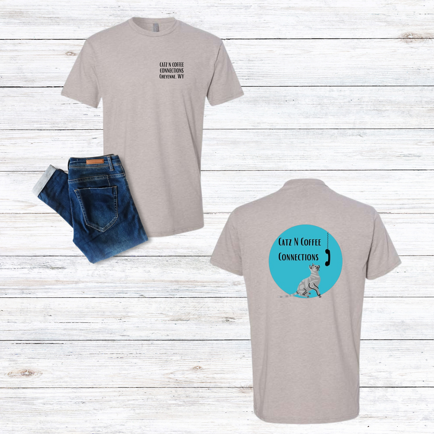 Catz N Coffee Logo Tee