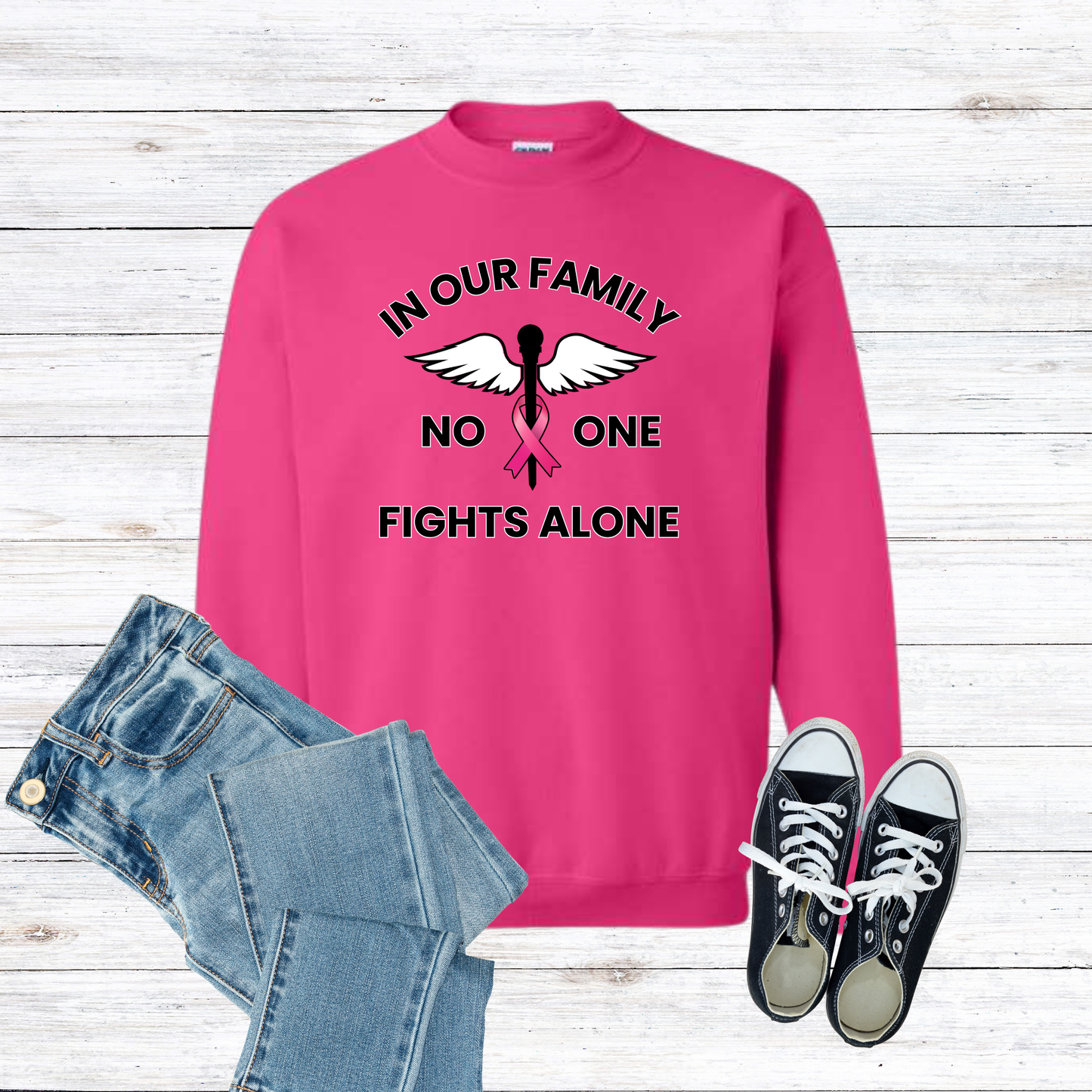 No One Fights Alone Crewneck