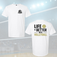 Life is Better (White) - Youth Tee