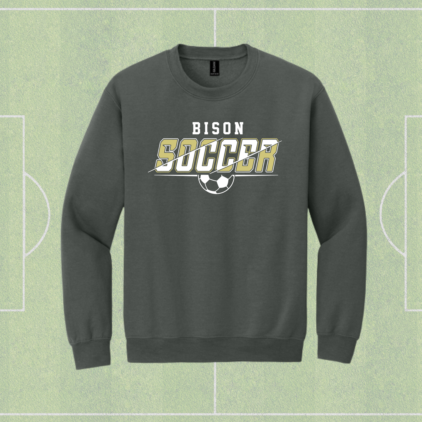 Bison Soccer - Crewneck Sweatshirt