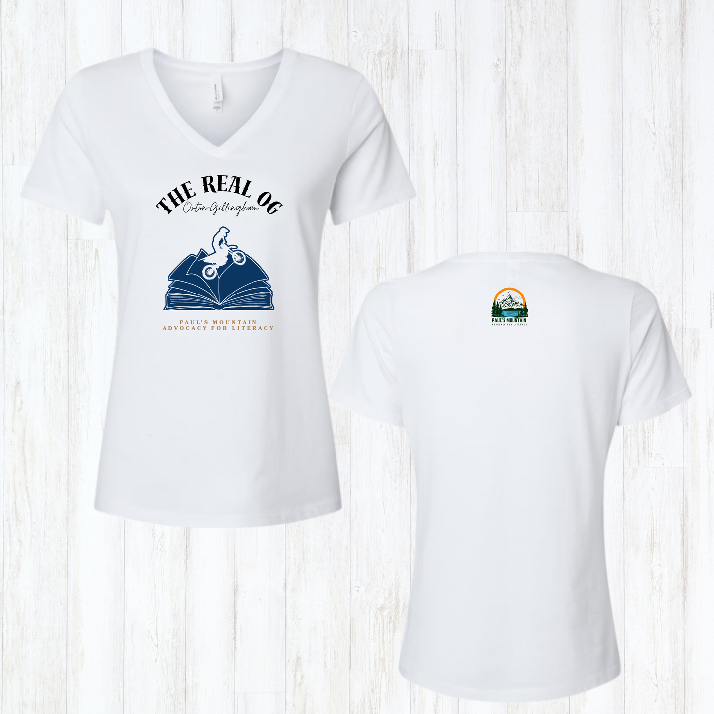 The Real OG Dirt Bike - Ladies V-Neck