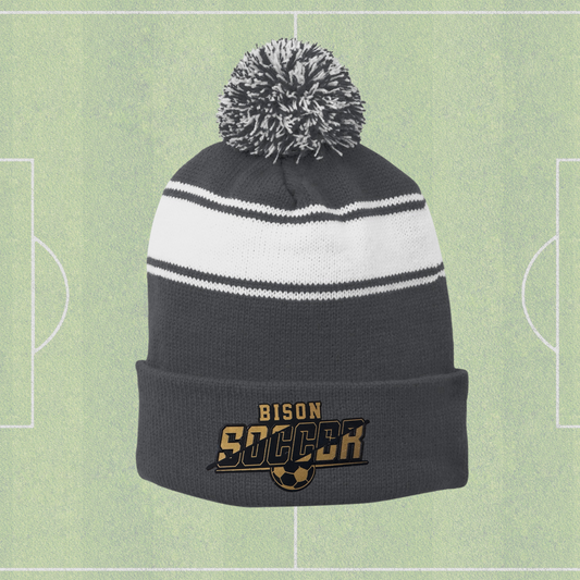 Bison Soccer - Pom Beanie