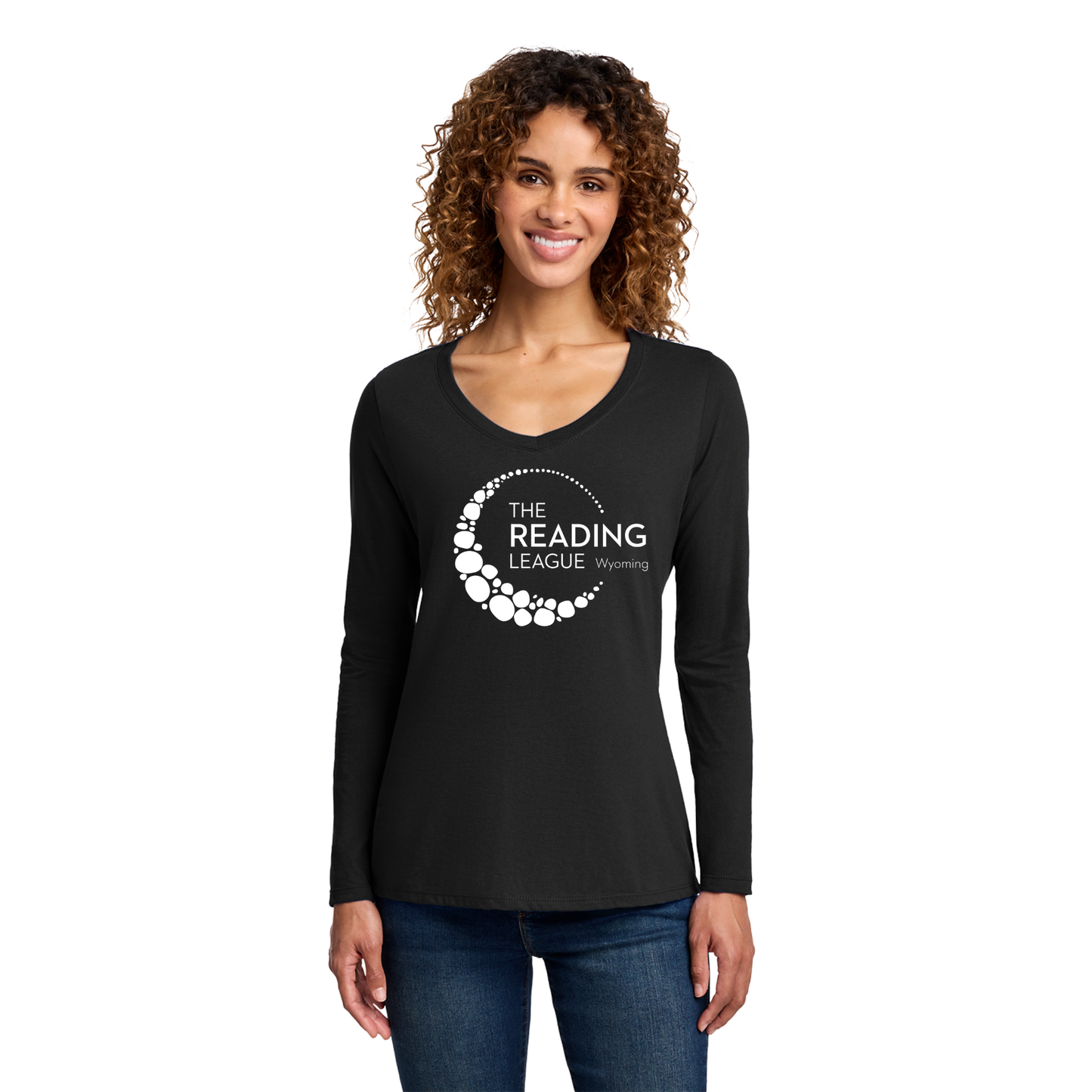 Port & Co Womens Long Sleeve Fan Favorite V-Neck Tee