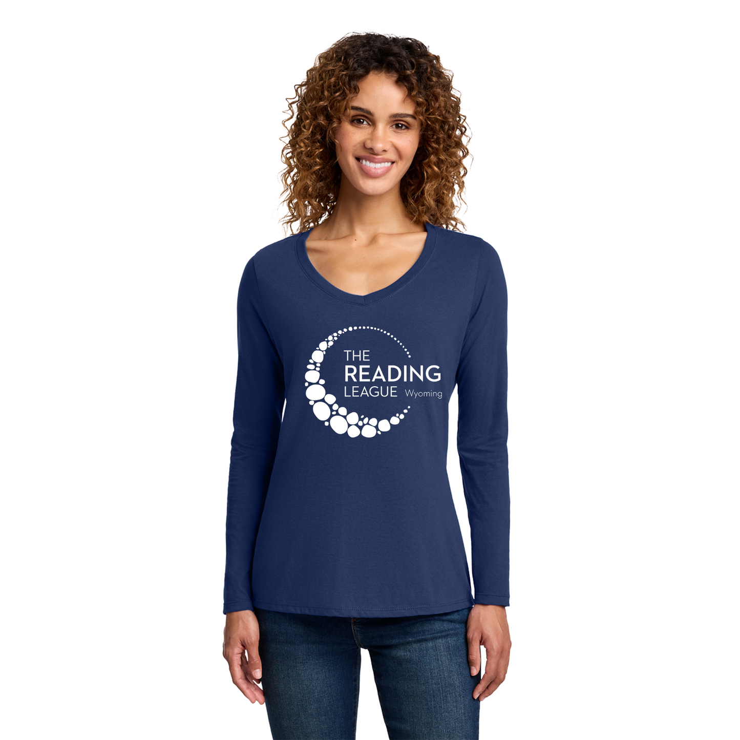 Port & Co Womens Long Sleeve Fan Favorite V-Neck Tee