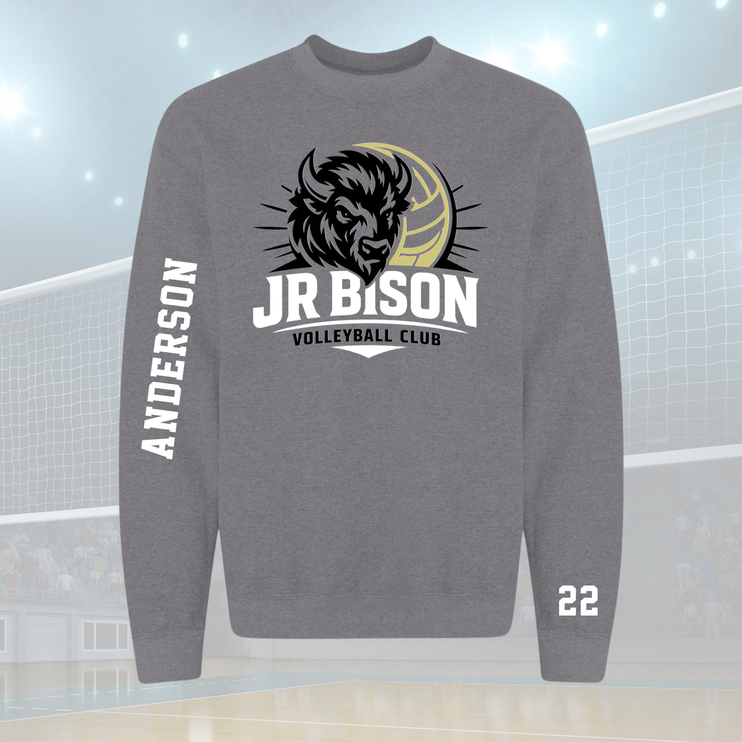 Junior Bison Logo (Graphite) - Various Styles Available