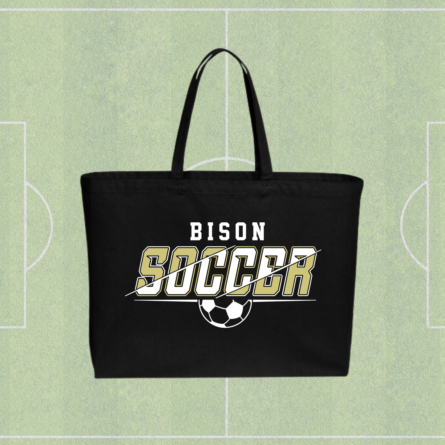 Bison Soccer Jumbo Tote