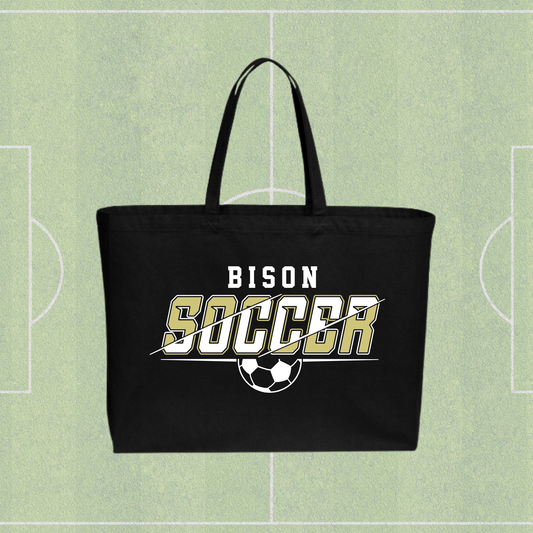 Bison Soccer Jumbo Tote