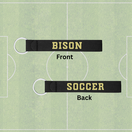 Bison Soccer Keychain