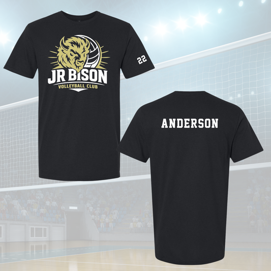 Junior Bison Logo (Black) - Youth Tee