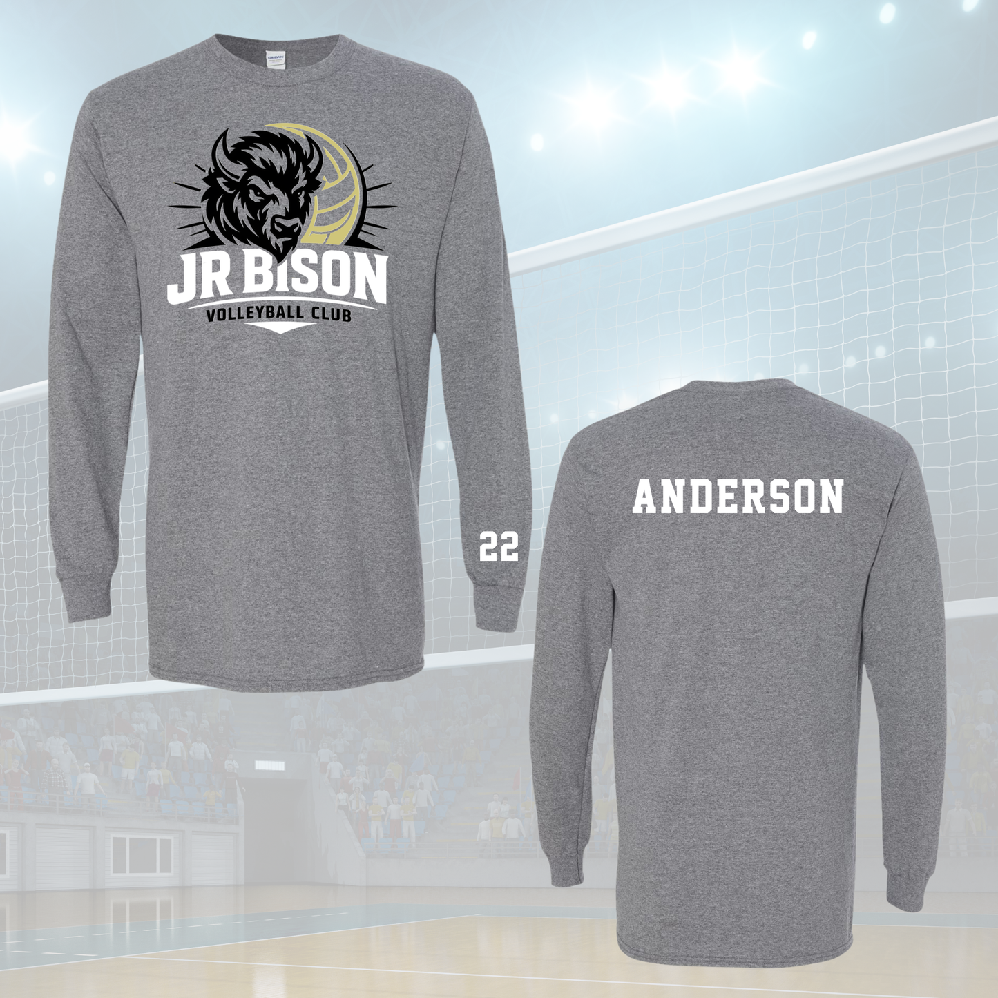 Junior Bison Logo (Graphite) - Various Styles Available