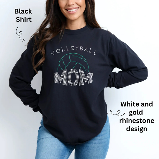 PREORDER CLOSES 2/27 - Volleyball Mom Rhinestones