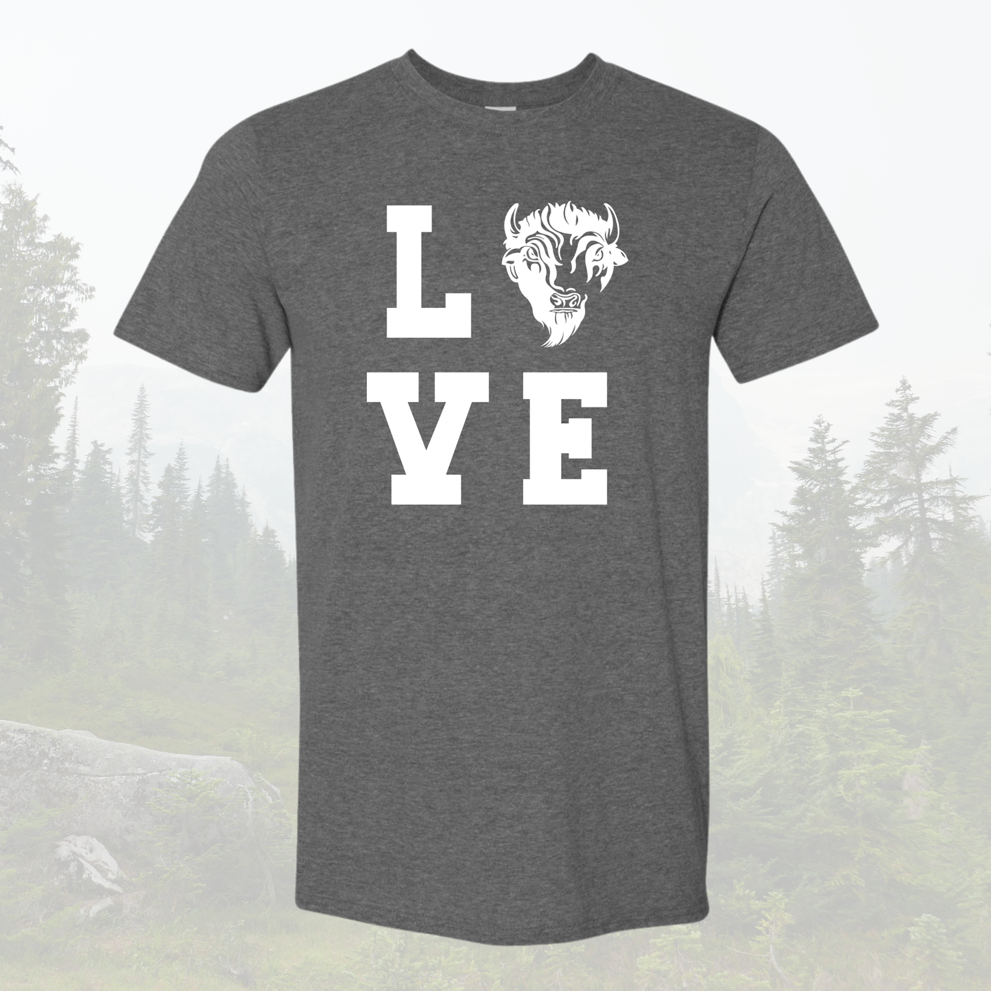 Bison L.O.V.E - Available in Gray or Pink