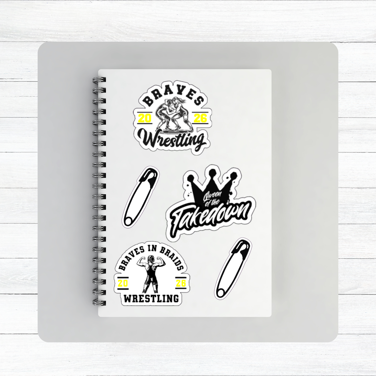 Braves in Braids Sticker Pack